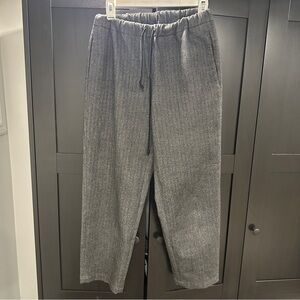 Aritzia Babaton The Group Gray Herringbone Plaid Jimmy Pant Trousers Size Small